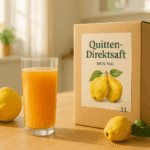 Quittensaft 100 % Direktsaft aus frischen Quitten – KONFITEE Naturkost